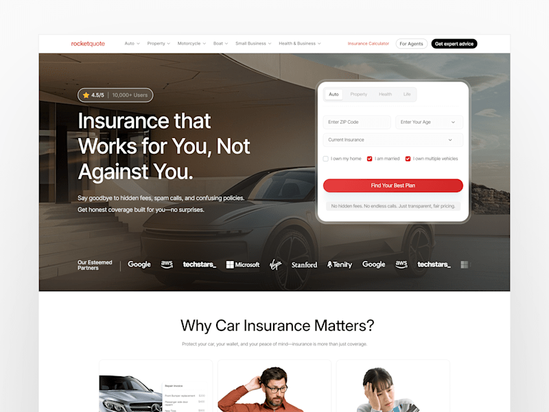 Cover image for RocketQuote Website Rebrand