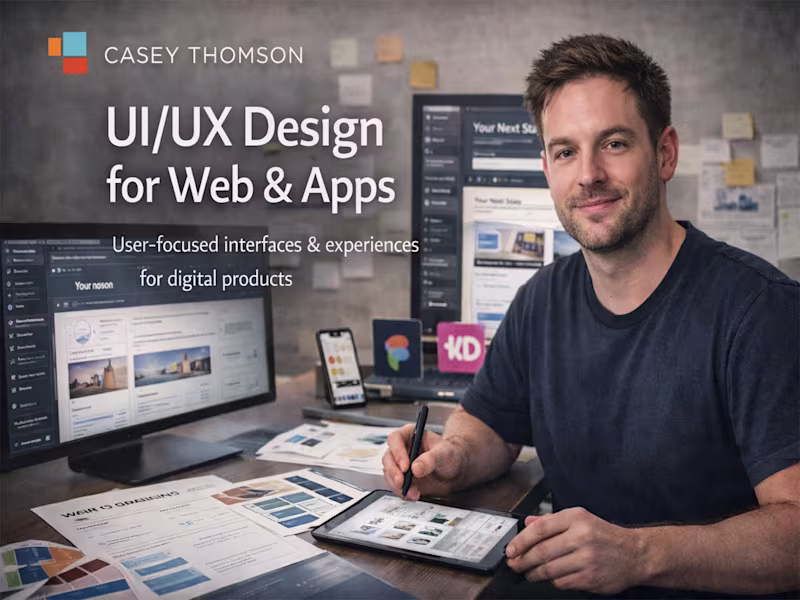 Cover image for Service Name: UI/UX Design for Web & Apps