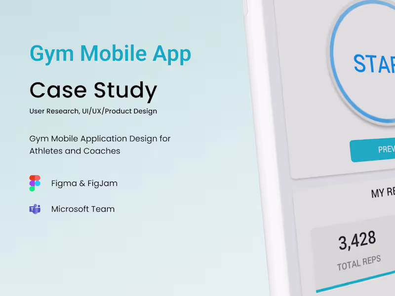 Cover image for Gym Mobile App - Case Study