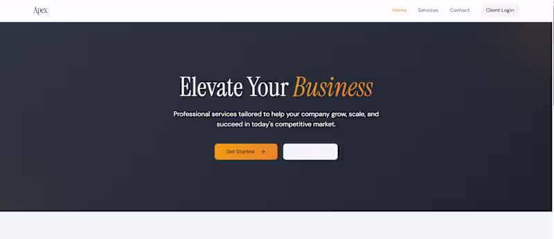 Cover image for Created a modern service website