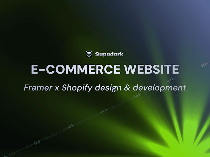 Cover image for E-commerce Website Design & Development