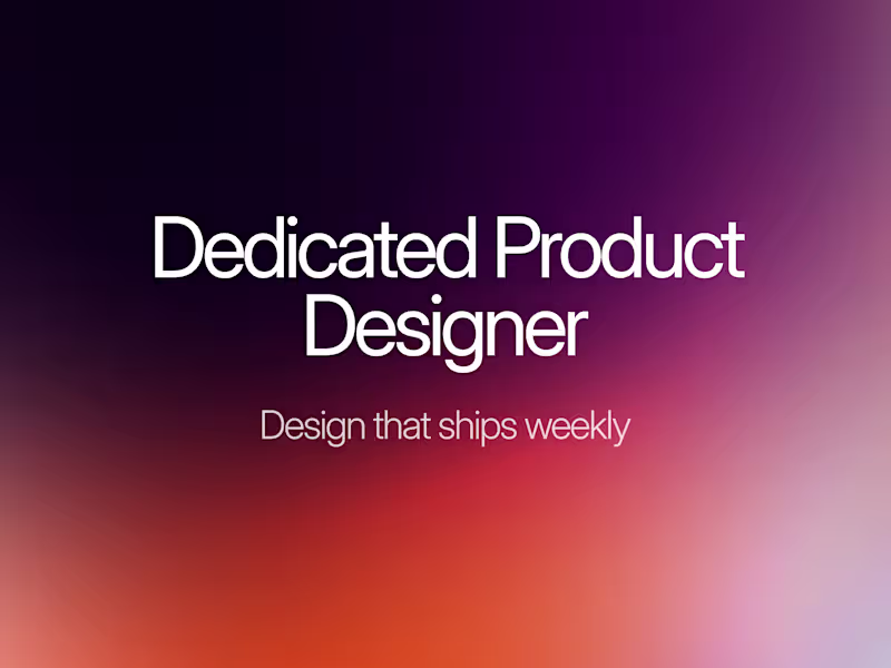 Cover image for Dedicated Product design - Lean