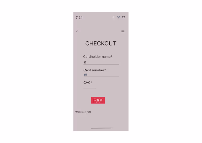 Cover image for Credit Card Checkout on Behance