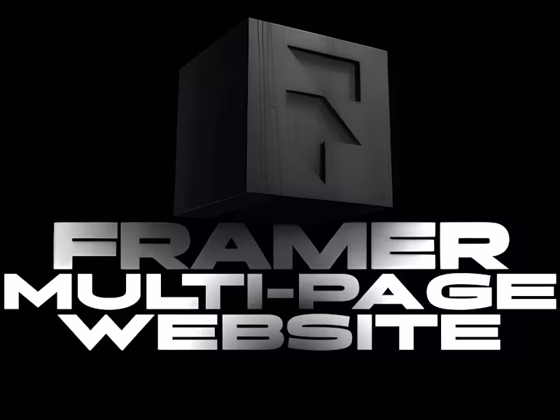 Cover image for Multi-Page Website in Framer✨