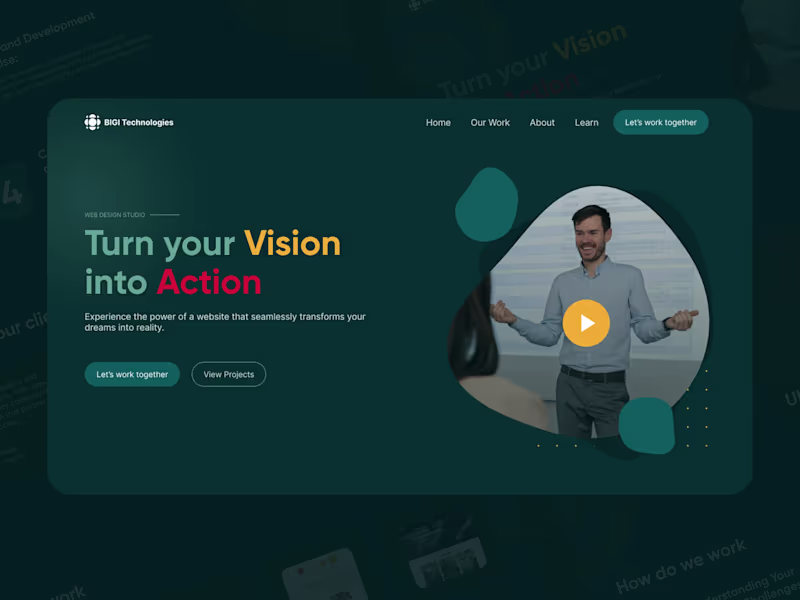 Cover image for Design agency website design