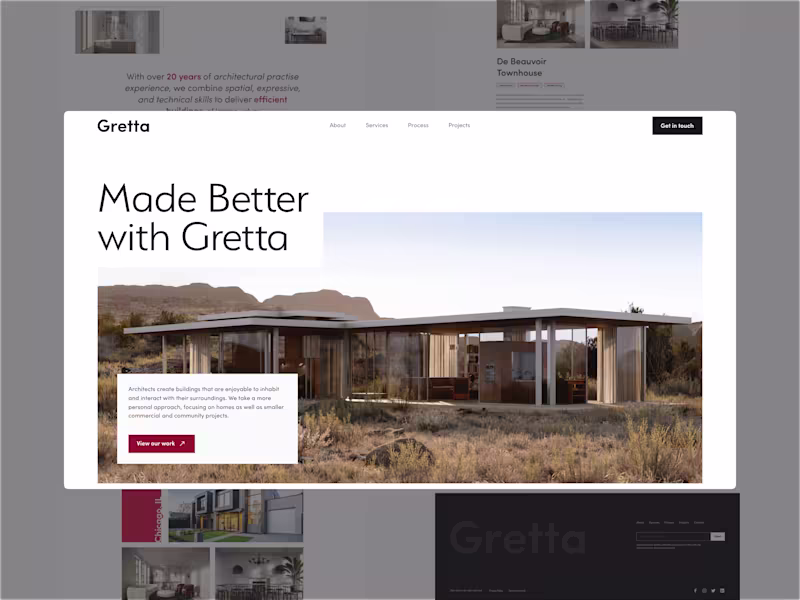 Cover image for Gretta Architects: Digital Portfolio Design