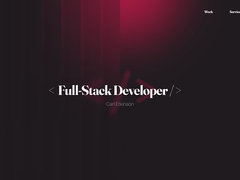 Cover image for Developer's Portfolio Website Design