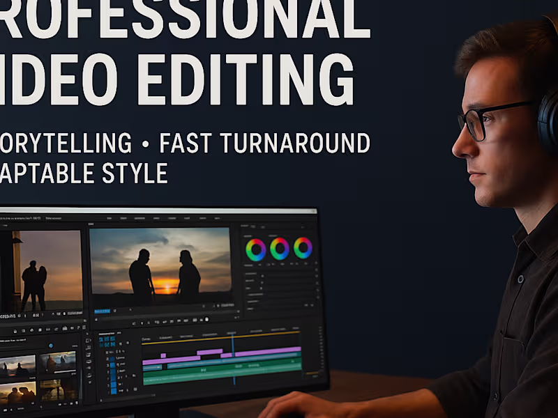 Cover image for I do professional video editing services