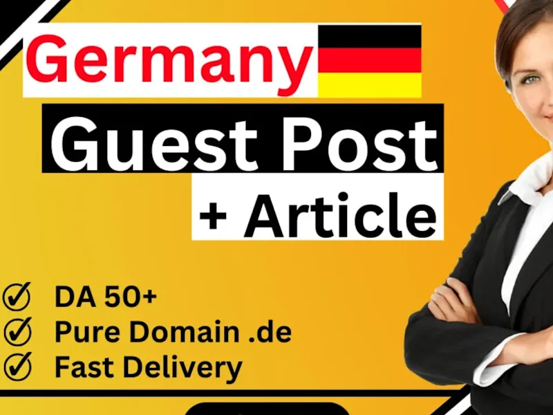 Cover image for I Will Provide High Quality German Guest Posting Site