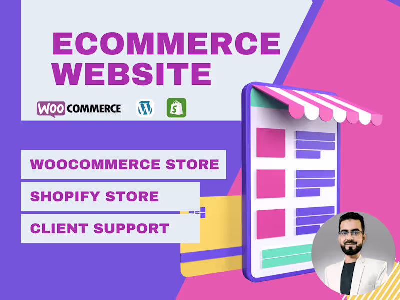 Cover image for Design WordPress WooCommerce, Shopify store, Ecommerce manager