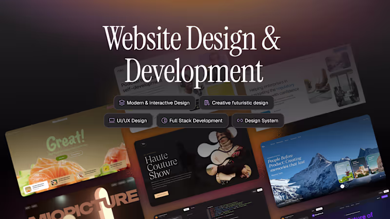 Cover image for Custom Web Design and Development