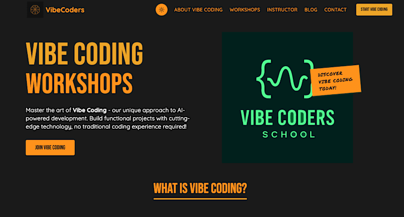 Cover image for Development for vibecoders.school