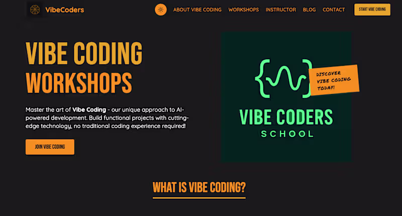 Cover image for Development for vibecoders.school
