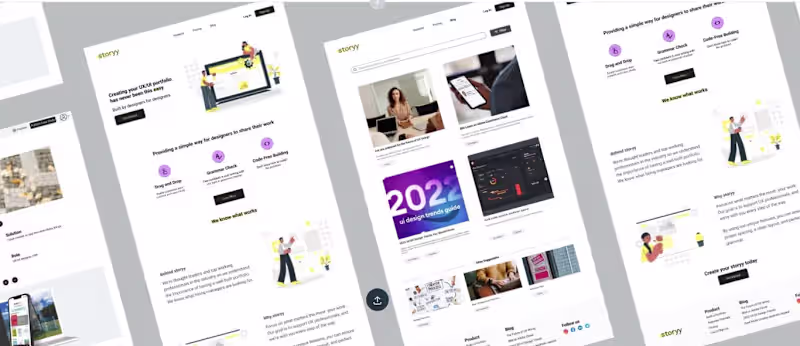 Cover image for Storyy - A Portfolio Builder For New UX Designers