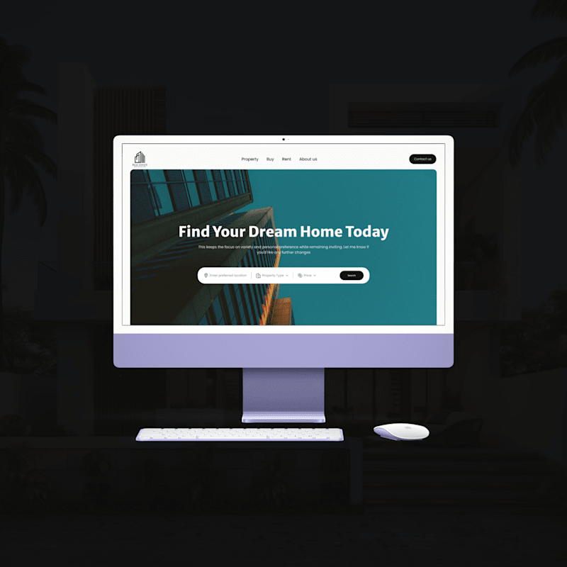 Cover image for Real Estate Website Landing Page :: Behance