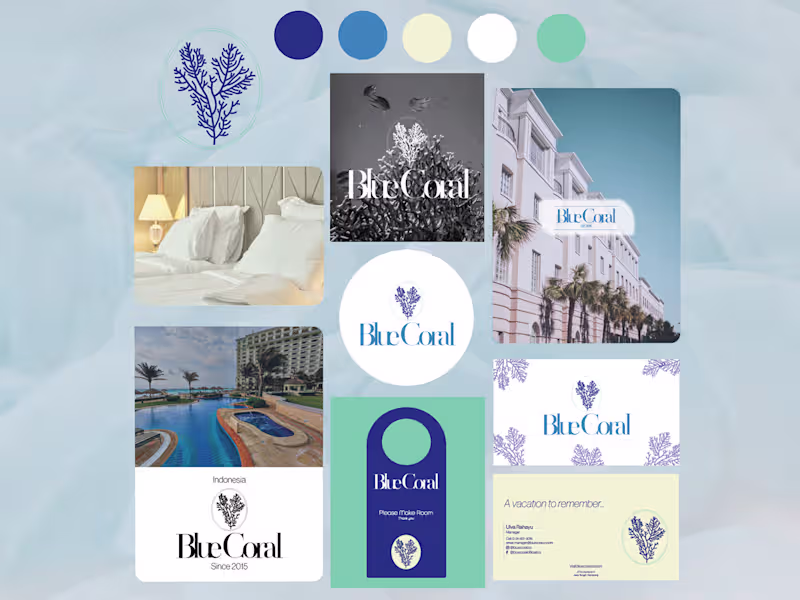 Cover image for Blue Coral - Hotel, Resort :: Behance