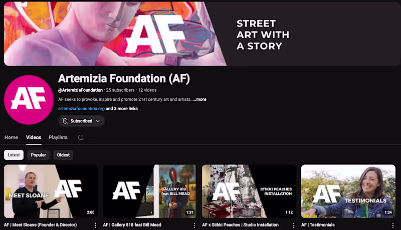 Cover image for Artemizia Foundation | AF Museum