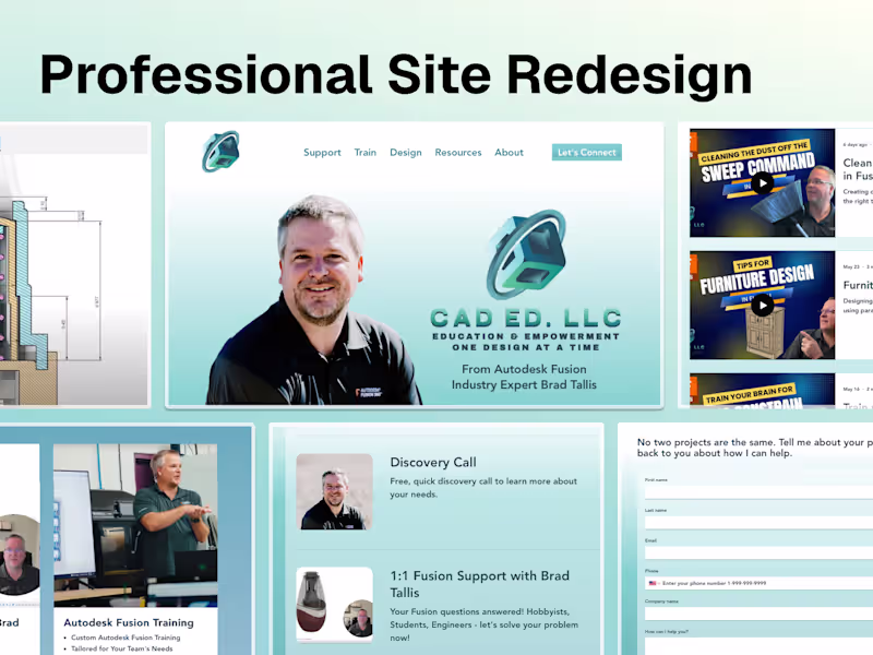Cover image for Cad Ed LLC Website Overhaul