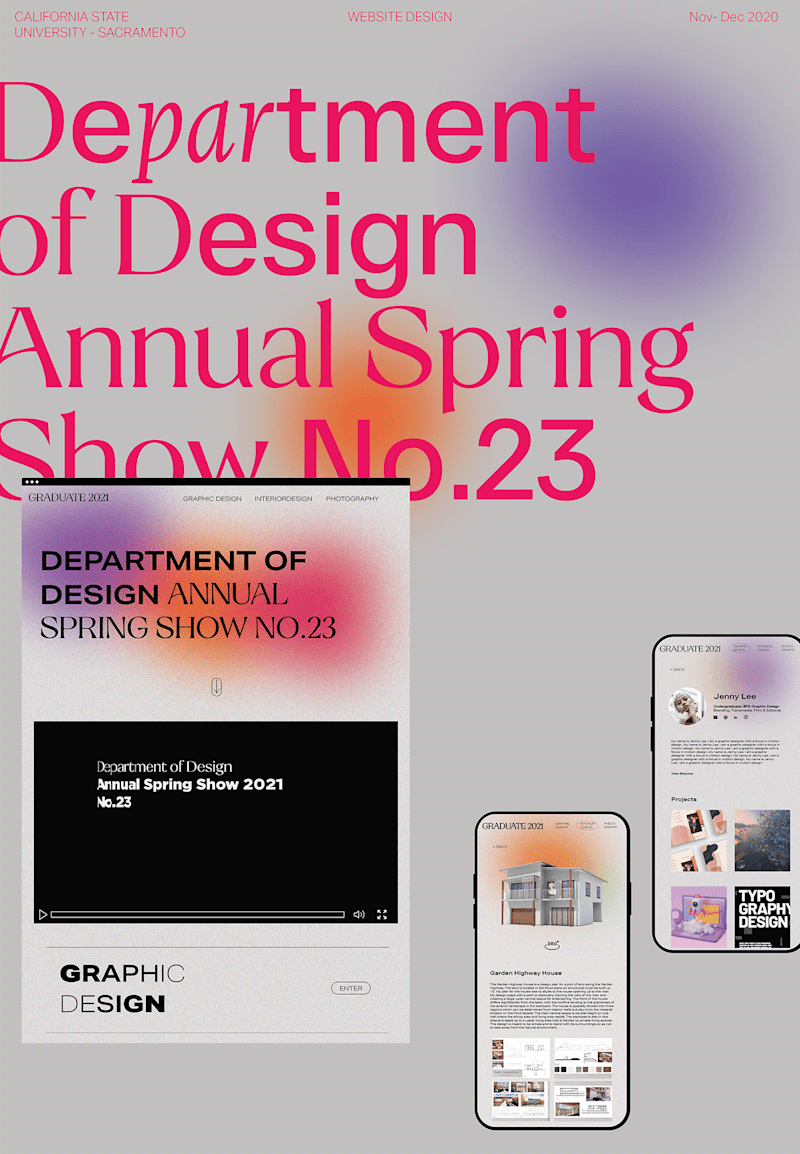 Cover image for CSUS Design grad show website