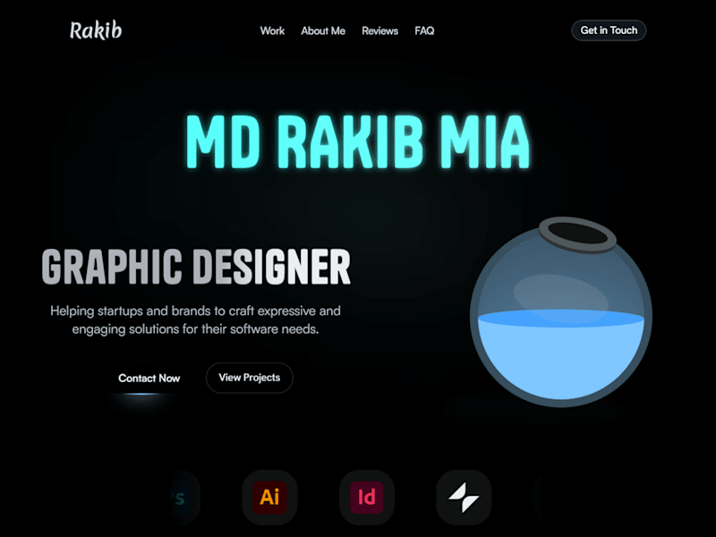 Cover image for Portfolio Website Design for MD Rakib Mia