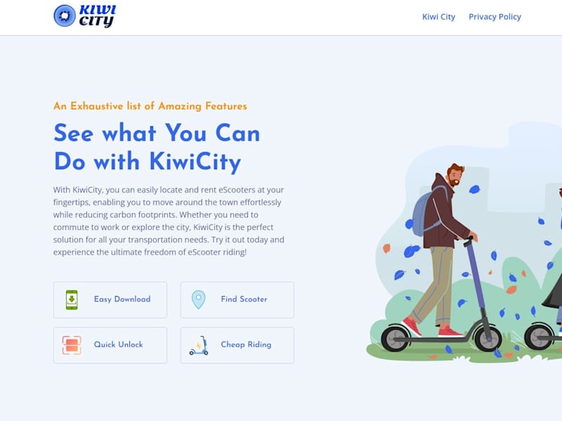 Cover image for Kiwi City Website