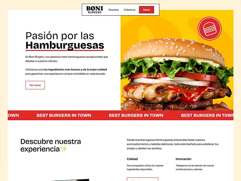 Cover image for Boni Burgers