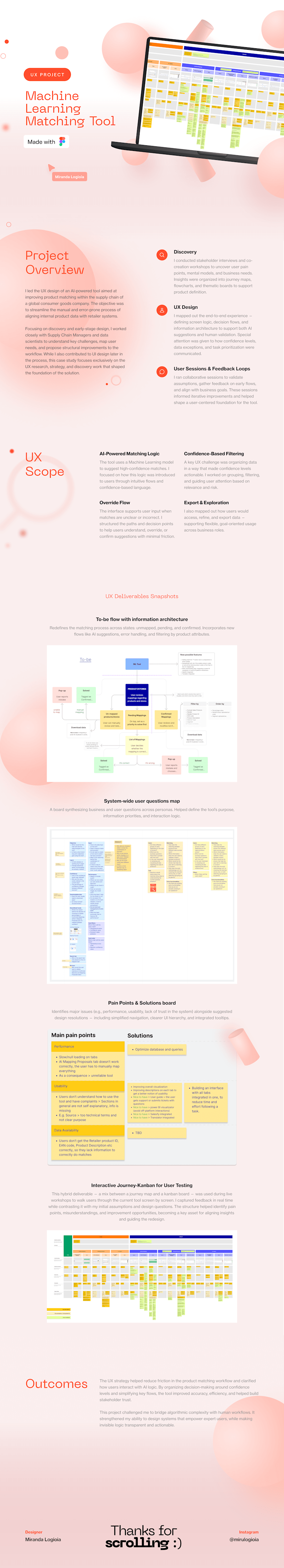 Cover image for UX/UI Project | Machine Learning Matching Tool