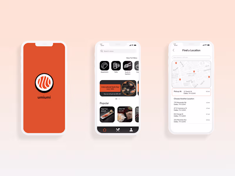 Cover image for Mobile Ordering App Design 