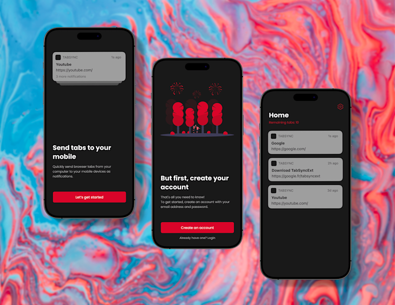 Cover image for Tab Sync - Share Your Browser Tabs To Your Phone