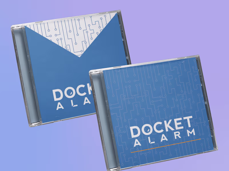 Cover image for Docket Alarm CD Cover