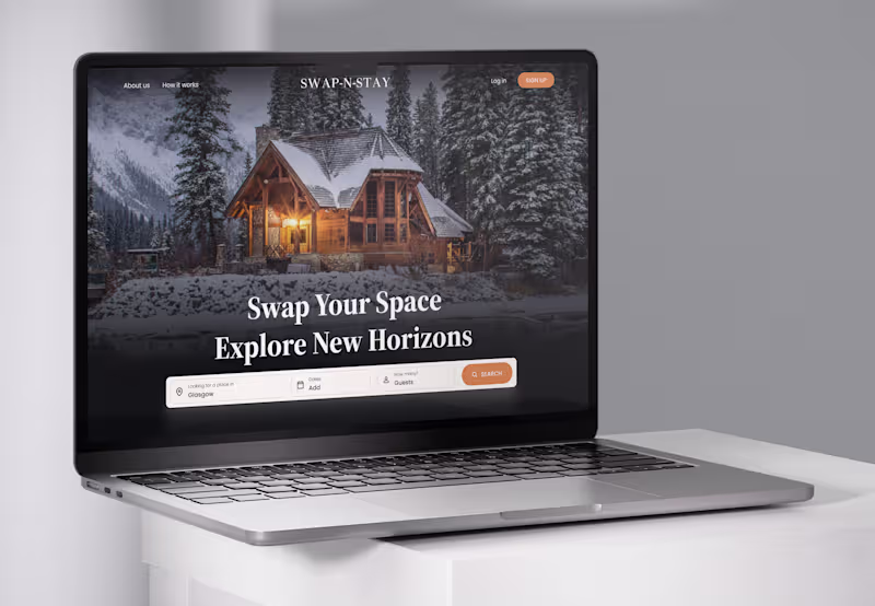 Cover image for Swap-n-Stay - Platform and Homepage design
