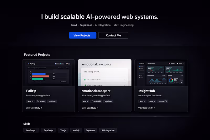 Cover image for Full-Stack Web Developer (Vue /
