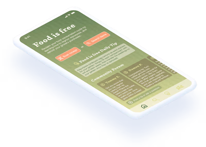 Cover image for Food Is Free: App Design
