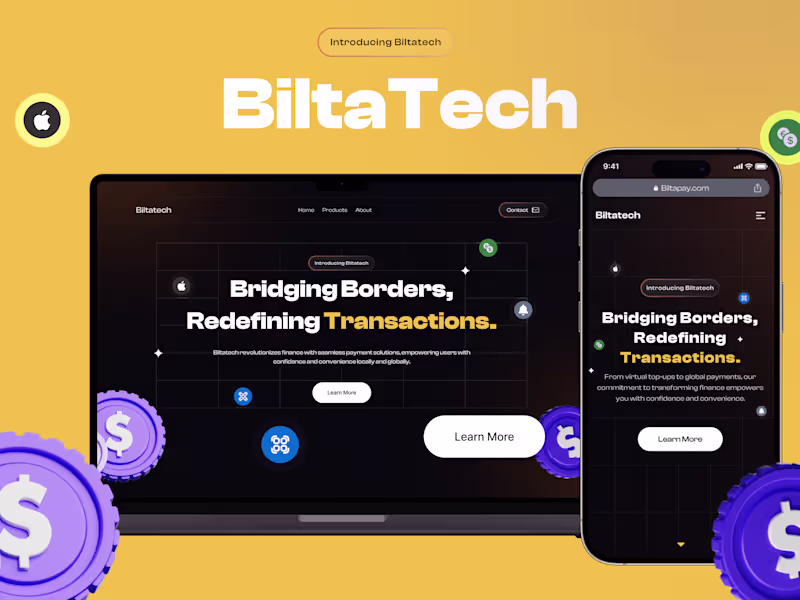 Cover image for High-Converting Fintech Startup Landing Page Creation