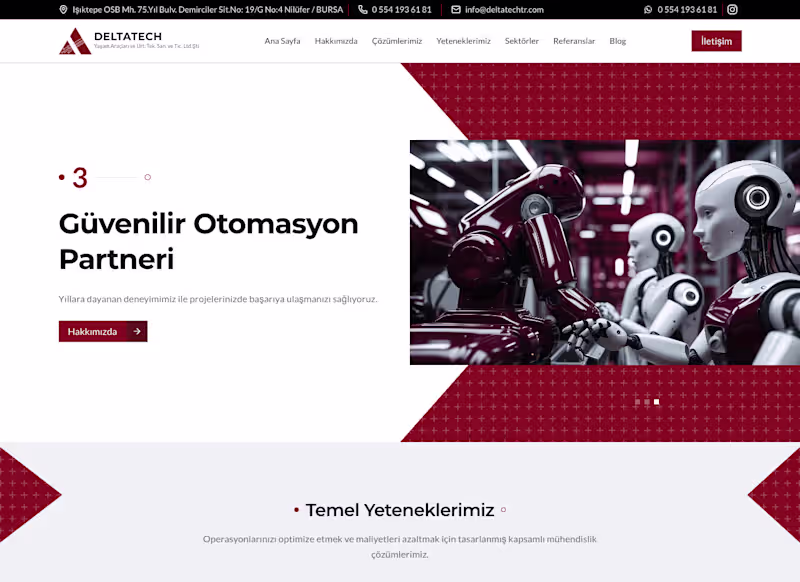 Cover image for B2B corporate website for Deltatech,