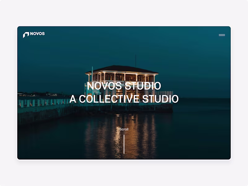 Cover image for Novos.studio Website Design