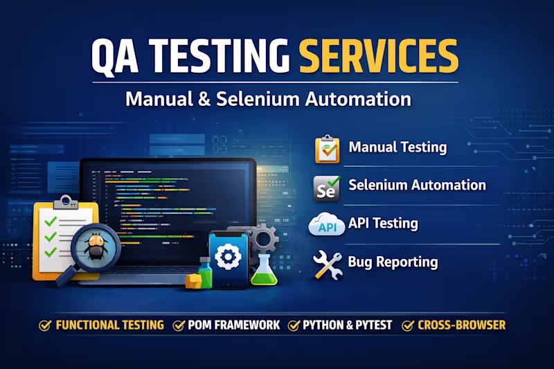 Cover image for Software Testing Services | Manual & Automation QA