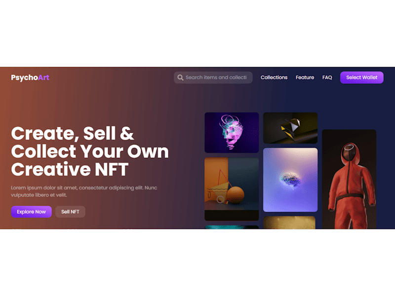 Cover image for PsychoArt - NFT Marketplace