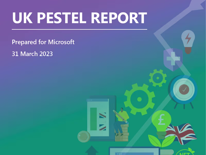 Cover image for Illustrated Infographics for PESTEL Report