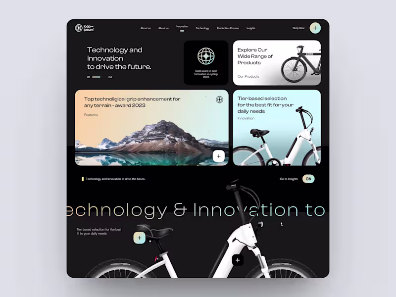 Cover image for E-bike Website Design