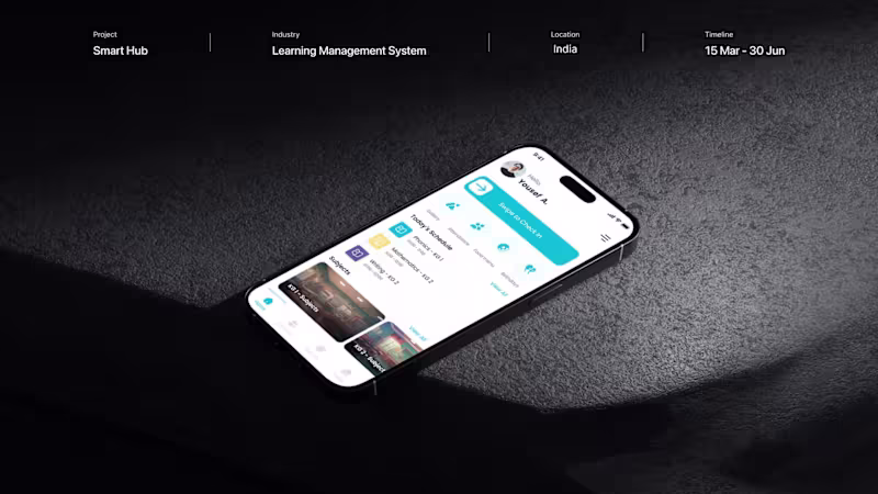 Cover image for Intuitive UI/UX Revamp for SaaS Application - Smart Hub