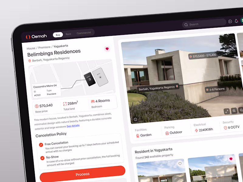 Cover image for Oemah - Real Estate SaaS Dashboard | Dashboard