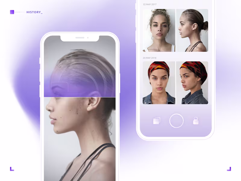 Cover image for Mobile App design for the character analyzing app — "Human C...