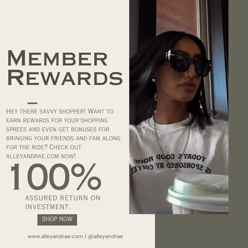 Cover image for Member Rewards - Alley and Rae