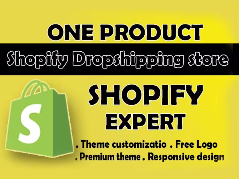 Cover image for Premium One Product Shopify Store