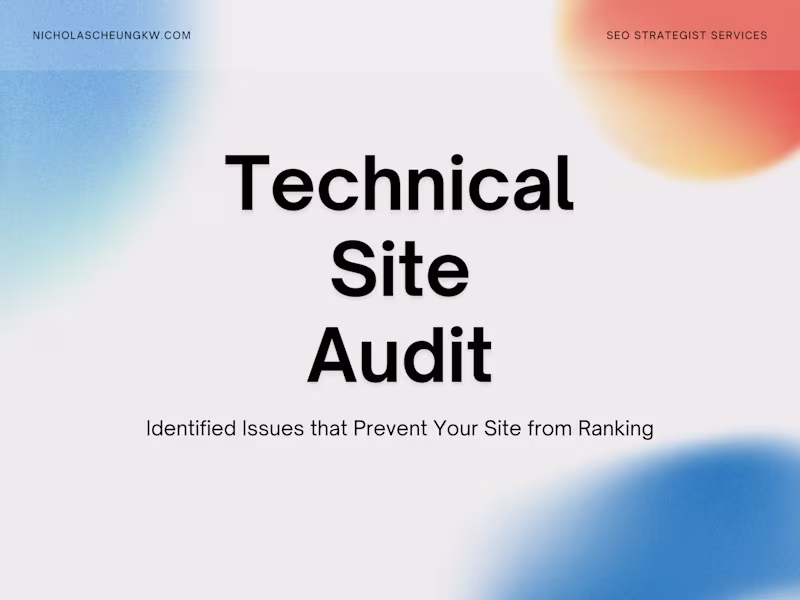 Cover image for Technical Site Audit