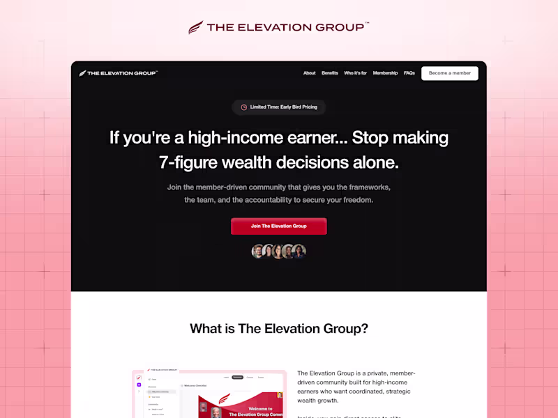 Cover image for The Elevated Group Website Design & Development