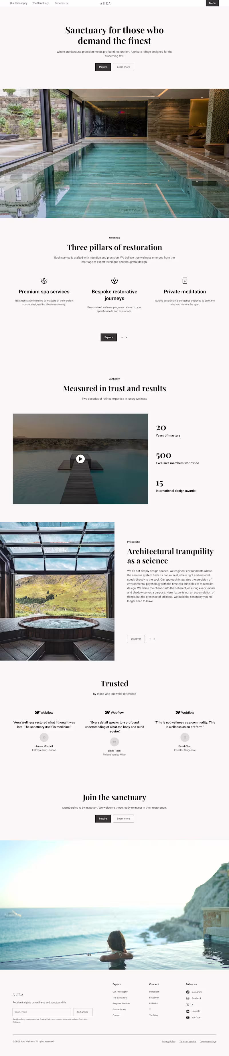 Cover image for A U R A - Architectural Tranquility & Creative Strategy