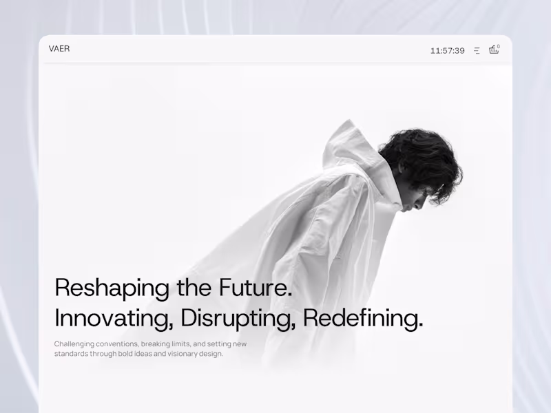 Cover image for Vaer  — High End Fashion eCommerce Template in Framer