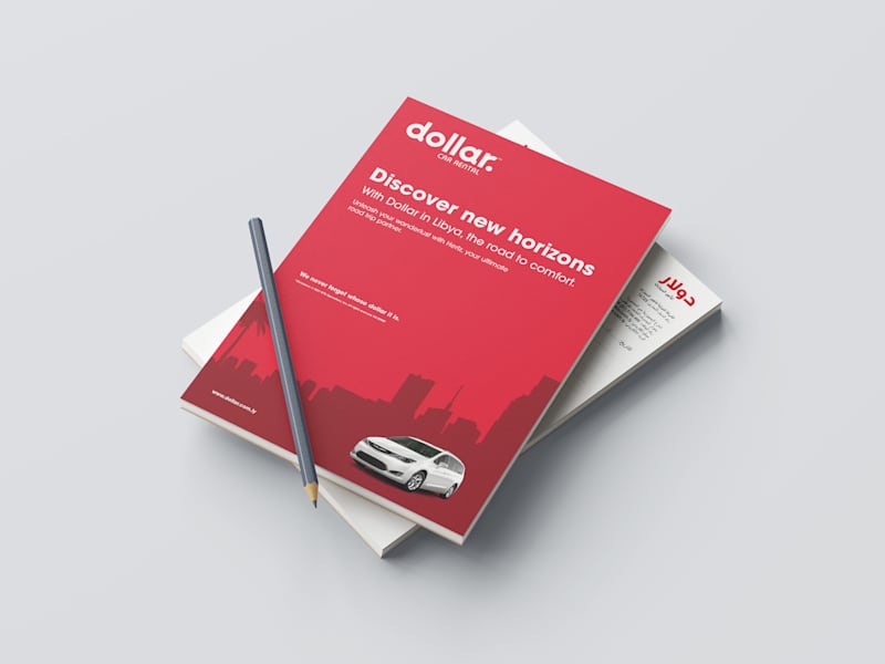 Cover image for A5 Notepad Design for Dollar Rent-A-Car (Libya)